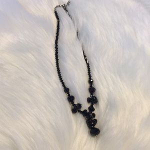 Black beaded necklace